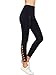 SweatyRocks Leggings Cutout Yoga Pants Run Jogger Active Tights, Black, One Size
