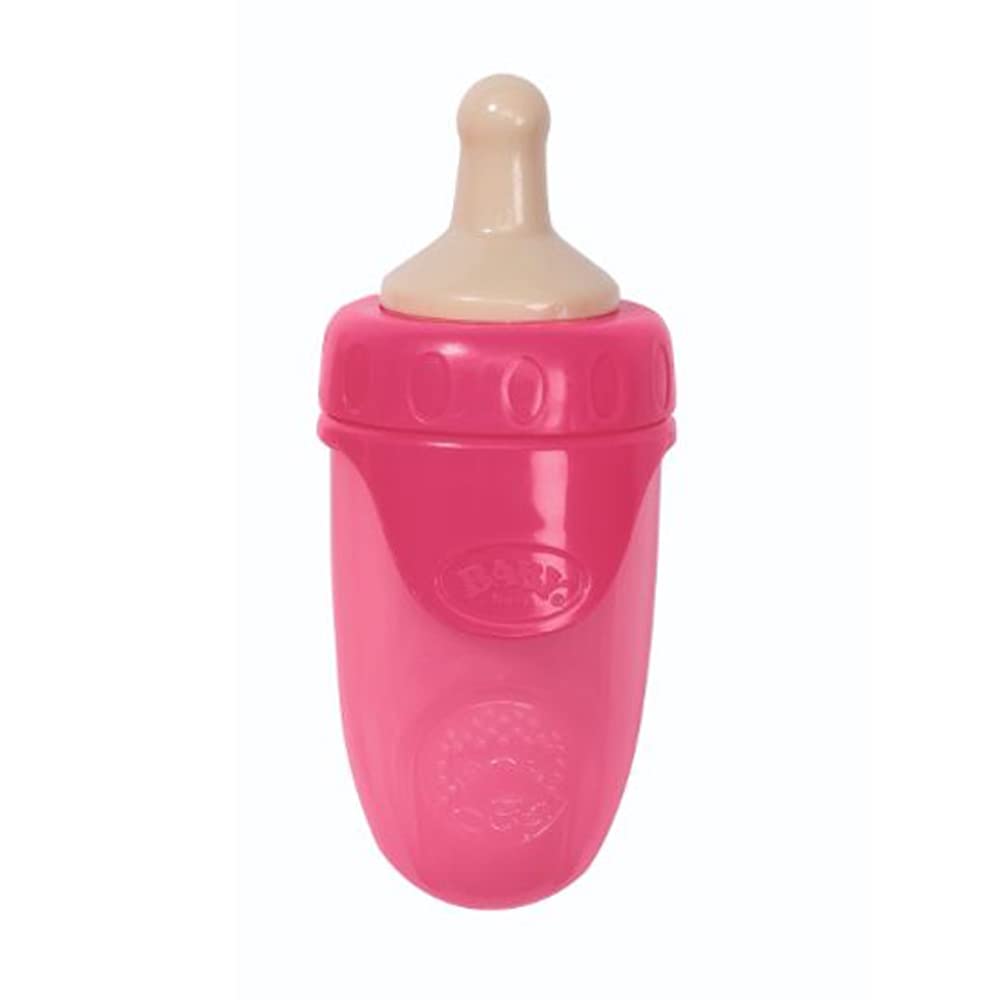 BABY born Bottle with Cap 832509 - Accessories for 43cm Dolls for Toddlers - Available in Pink, Red, or Orange - Includes One Feeding Bottle and Cap - Suitable for Kids from 3 Years