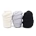White Merino Wool Roving Top - Loom Weaving Needle Felting DIY Craft Materials Set of 3 Colors (Black,Gray,White) x 1.8OZ 2.2Yards Each