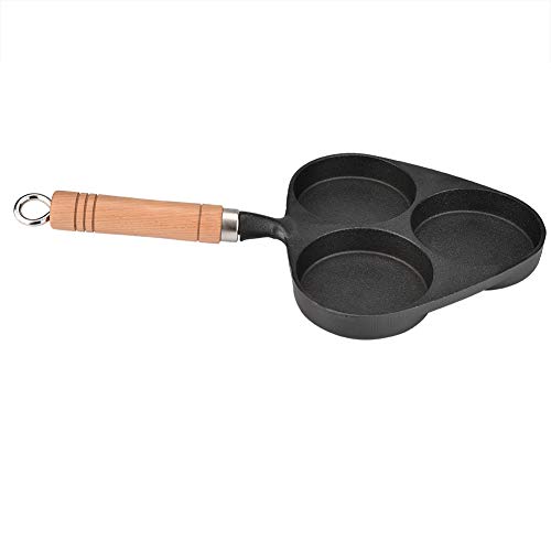 Egg Frying Pan 3 Mold Cast Iron Omelette Egg Burger Fried Egg Pot Pancake Pan Frying Pan Kitchen Cooking Tool