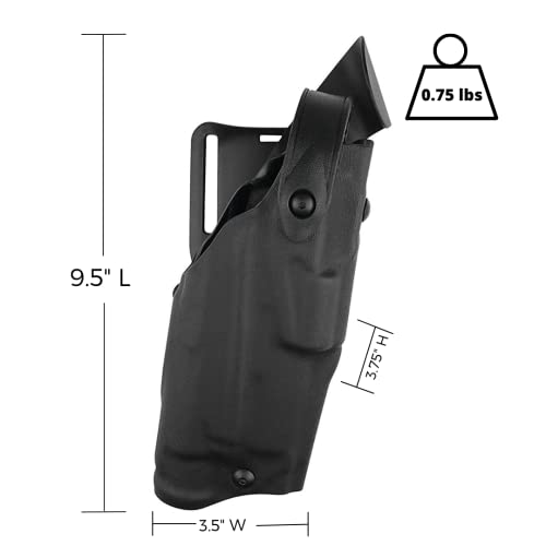 Safariland 6360 Level 3 Duty Holster - Mid-Ride, High Gloss Black, For Glock 19 (Right Hand) 1 thumbnail image
