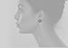 Fashion jewelry designer statement black flower enamel and rhinestone large pierced earrings for women