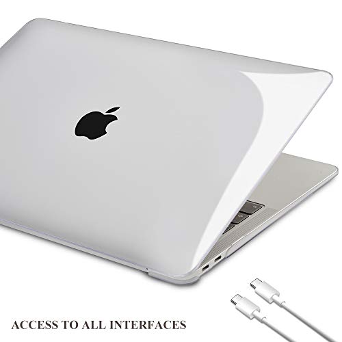 TECOOL-MacBook-Air-13-inch-Case-Cover-2020-2019-2018-Model-A2337-M1A2179A1932-Plastic-Hard-Shell-Protective-Cover-Case-and-EU-Keyboard-Cover-for-Apple-MacBook-Air-133-Touch-ID-Crystal-Clear