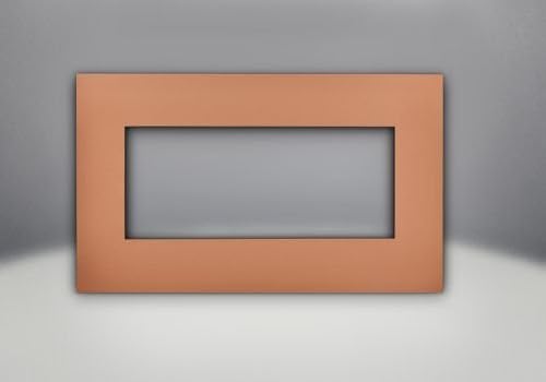 Direct Vent Gas Fireplace Insert Faceplate - Brushed Copper