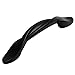 Cosmas 9009FB Flat Black Twist Cabinet Hardware Handle Pull - 3" Hole Centers