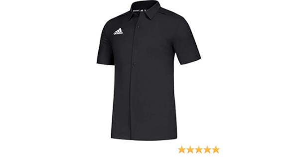 adidas full button polo