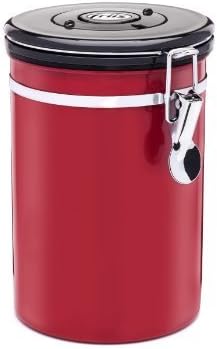 Friis Stainless Steel Coffee Vault, 16-Ounce, Red by Friis