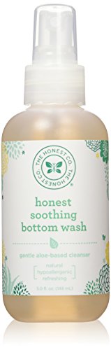The Honest Company Soothing Baby Bottom Wash | Gently Cleanses + Refreshes | Naturally Derived, Non-Irritating, Made with Aloe | 5 fl oz