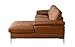 Leather Sectional Sofa, L-Shape Couch with Chaise, 108.7