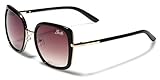 Giselle Oversized Square Women's Vintage Fashion Statement Sunglasses Medium-Large
