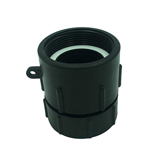 B Blesiya 2 Inches to 2 Inches IBC Hose Water Tank Screw Pressure Reducer for Thick Thread Outlet for 1000Liter Tons of Barrels, S80 Barrels Inner Fine Thread