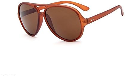 New Trendy Fashion sunglasses Neutralstyle Unisex sunglasses color film Birtyday Gift Present Party Gift (A00214 (Brown)