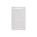 Vertical Clear Vinyl Rigid Hard Plastic ID Badge Holder - 50 Per Pack - 726-CSN