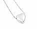 Floating Small Heart Cremation Urn Pendant Ashes Memorial Necklace (Silver tone)