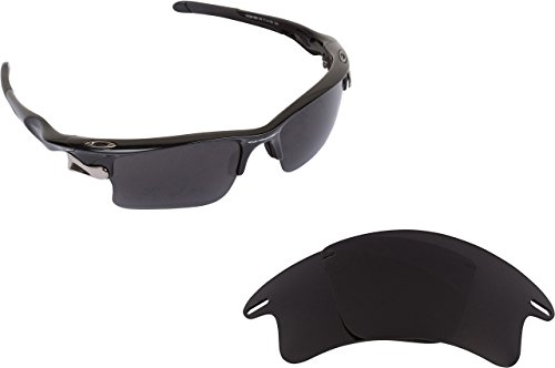 New SEEK OPTICS Replacement Lenses Oakley FAST JACKET XL - Polarized Black Iridium