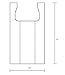 Clear 12x7x22 Standard T-shirt Bags (100 Pack) with Crafting Insert - Reusable Retail Shopping Bags