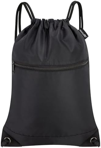 Amazon.com: Liberty Bags Zipper Drawstring Backpack OS BLACK