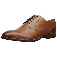 Nunn Bush Men Fifth Ave Plain Toe Oxford Dress Casual Lace Up, COGNAC, 10.5W US