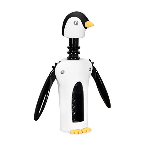True Zoo Penguin Gifts Winged Penguin Corkscrew SoftTouch Wine Bottle