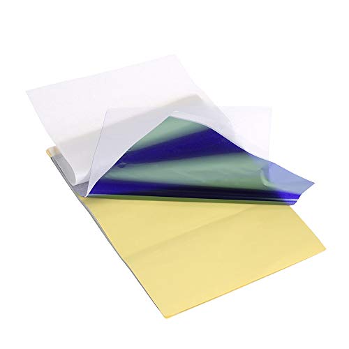 15 Sheets Tattoo Transfer Paper Tattooing Carbon Thermal Stencil Copier Paper Tracing Paper Tattoo Accessories with 4 Layers