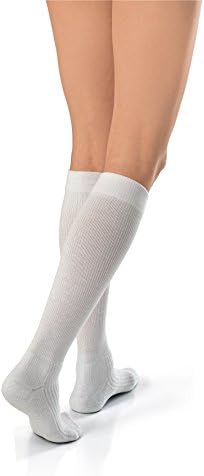 Jobst Activewear 30-40 Knee High Compression Support Socks White Large