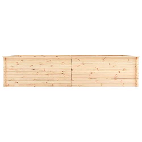 vidaXL Kiefernholz Hochbeet Pflanzkübel Pflanzkasten Gemüsebeet Pflanzbeet Blumenkasten Frühbeet Gartenbeet Blumenkübel… – Bild 3