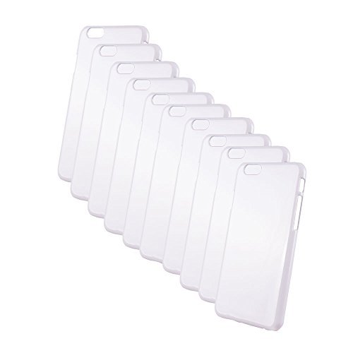 MicroJet Glossy Blank Phone Case for iPhone 6 Plus DIY White Hard Plastic Blank Case Perfect for DIY Your Own Style