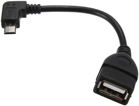 Micro USB 90Â°Degrees Host Cable Male To USB Female OTG Adapter