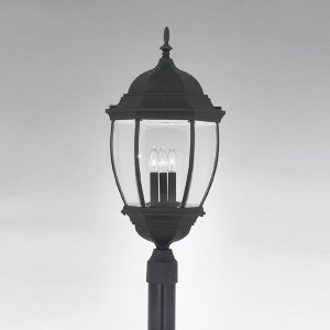 Designers Fountain Designers Fountain 2446 Black Tiverton Post lanterns