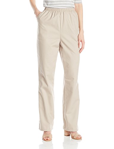 Chic Classic Collection Women's Cotton Pull-On Pant with Elastic Waist