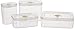 Synziar FS01 Storage Lids 4 Pieces Air-Tight Food Containers Set BPA Free, 1 White primary