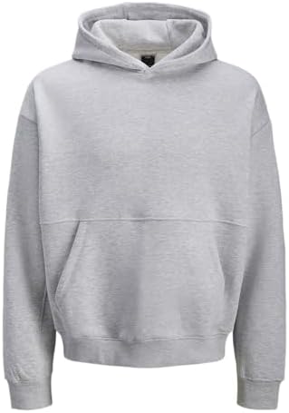 Sweat Hood Jcophase-Felpa con Cappuccio, Melange Bianco, L Uomo