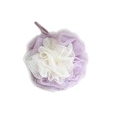 LISSOMPLUME Bath Shower Sponge Loofah Mesh Pouf