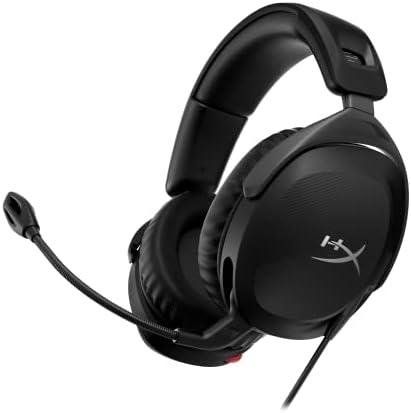 Cloud Stinger II, Cuffie da Gaming, Connessione Cablata a 3,5 mm, Audio Immersivo, Telaio in Plastica, Cuscinetti in Memory Foam Rivestiti in Similpelle, Adatto per PS4 e PS5, Nero