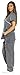 11134W Just Love Women's Scrub Sets / Medical Scrubs / Nursing Scrubs - Small,Gray with Pink Trim,Gray With Pink Trim,Small