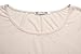 JollieLovin Women's Short Sleeve Loose Fit Flare Hem T Shirt Tunic Top (Beige, 3X)