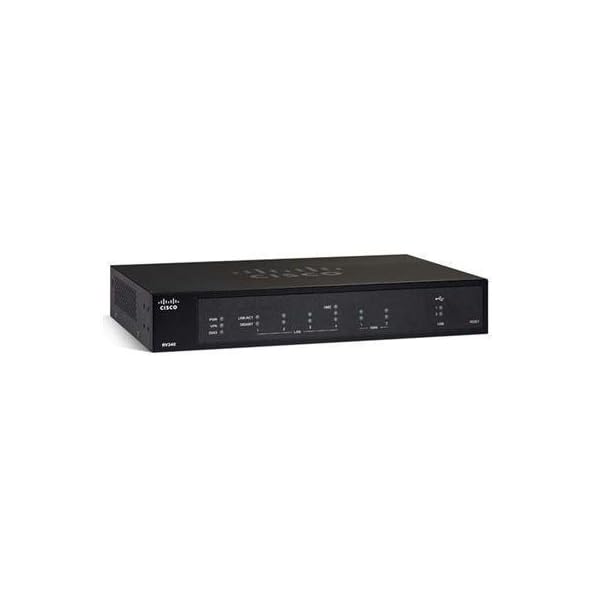 Cisco RV340 VPN Router | 4 Gigabit Ethernet (GbE) Ports | Dual WAN | Limited Lifetime Protection (RV340-K9-NA)