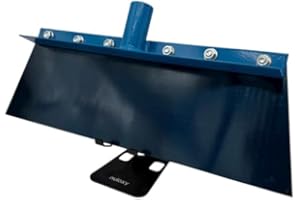 14" Floor Scraper Head with Female Thread, Blue Metal Construction with Metal Blade