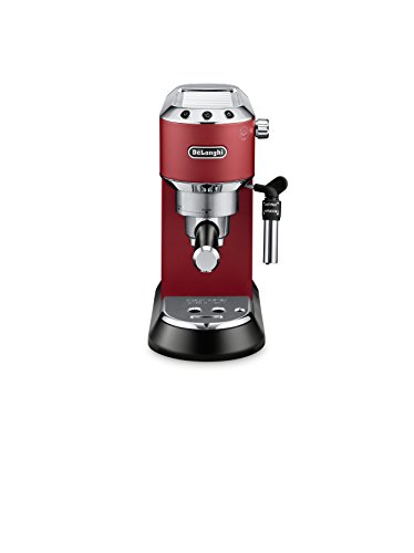 DeLonghi America, Inc EC685R Dedica Deluxe 15-Bar Pump Espresso Machine, Red