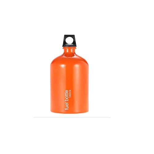 Fuel Bottle of 0.53L/0.75L /1L Safety Stove Petrol Alcohol Liquid Gas Oil Container for Outdoor Camping-(1000ml)