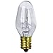 Triangle Bulbs T20421-25 (25 Pack) - 7 Watt, C7 Night Light, 120 Volt, Clear, E12 Candelabra Base, Incandescent Light Bulb 24 Pack