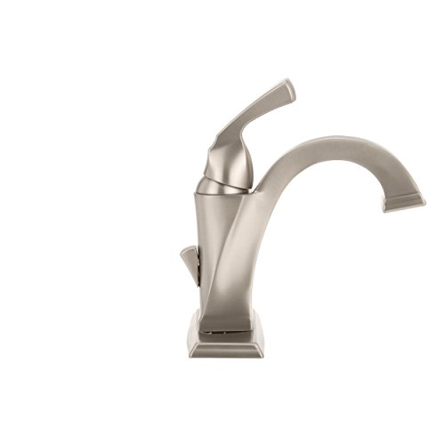 Delta Faucet Lahara Single Hole Bathroom Faucet Brushed Nickel Single Handle Bathroom Faucet Diamond Seal Technology Drain Assembly Stainless 538 Ssmpu Dst Pricepulse