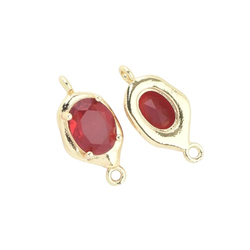 New 2026 9907-10Pcs 9.5X19Mm 18K Gold Color Brass With Irregular Oval Hole Pendants High For Diy Jewelry Making