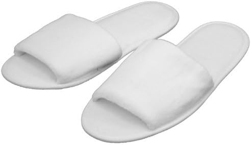 Mens Womens Open Toe Terry Velour Slippers Cloth Spa Hotel Unisex Slippers Plum