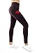 THE GYM PEOPLE Thick High Waist Yoga Pants with Pockets, Tummy Control Workout Running Yoga Leggings for Women (Small, Maroon)thumb 1