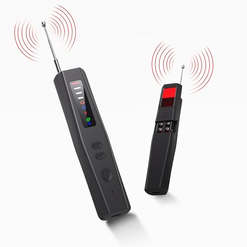 5-in-1 Professional Spy & Hidden Camera Detector, 2025 Anti-Spy GPS Spy Detector, Burglar Alarm, Bedbugs, RF Devices and Audio with Advanced Scanning for Home, Hotel, Office