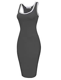 TAM WARE Vestido de mujer casual con espalda cruzada