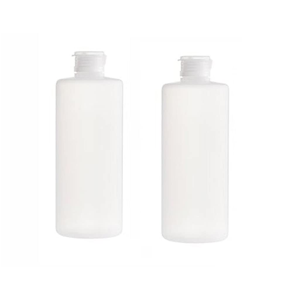2Pcs 400ml Empty Clear Plastic Soft Tube Squeeze Bottle with Flip Cap Refillable Cosmetic Makeup Sample Packing Storage Containers Travel Bottle Jars for Lotion Shower Gel Shampoo Toiletries