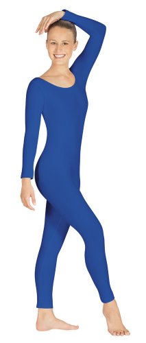 Eurotard 44129 Adult Microfiber Long Sleeve Unitard (White, X-Large)