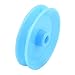 uxcell 5 Pcs Plastic 29mm Diameter 6mm Thickness DIY Gear Band Pulley Blue